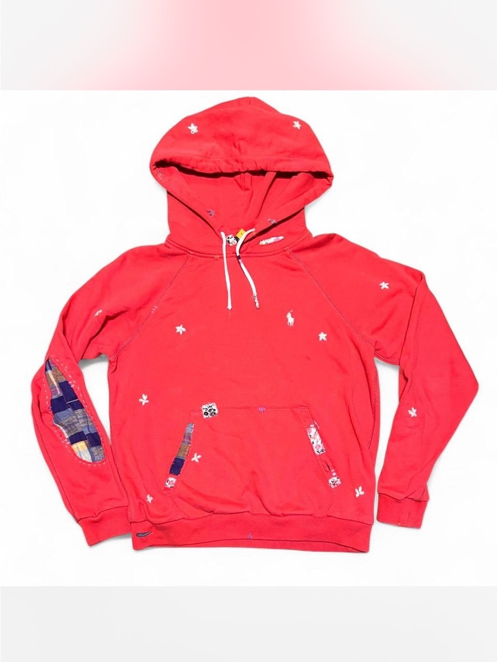 🧵 Polo Ralph Lauren Patchwork & Embroidered Hoodie
